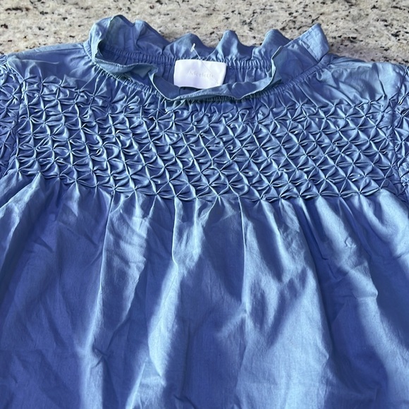 Merlette Women's Blue Ruffled Top - Picture 3 of 7